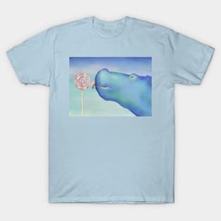 Blue hippopotamus T-Shirt